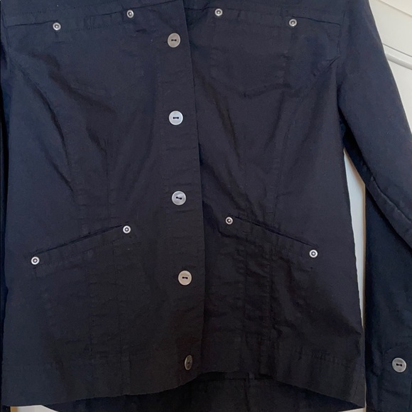 Chico’s Black Button Up Jacket Size 0 - Picture 3 of 7